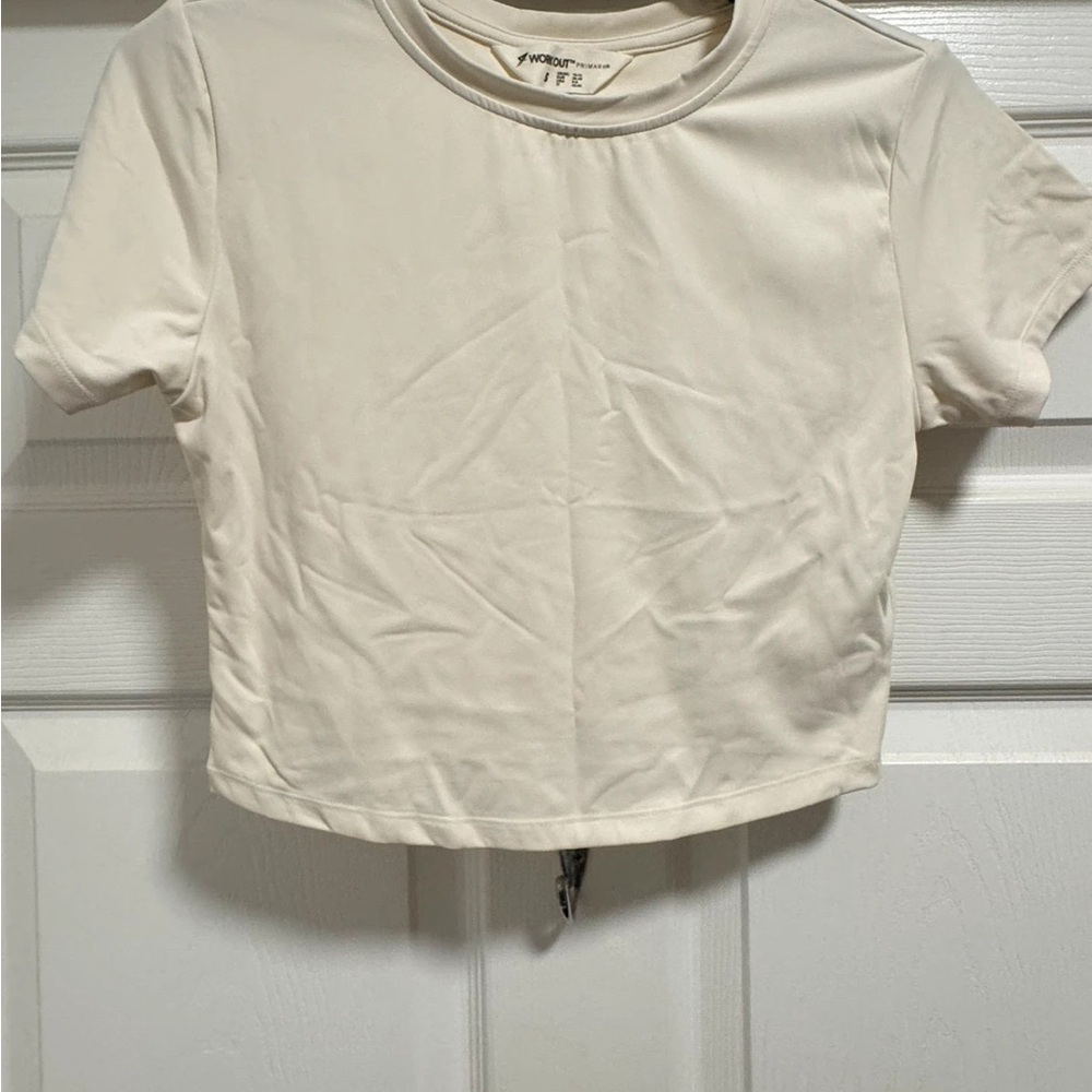 Activewear cropped T-shirt